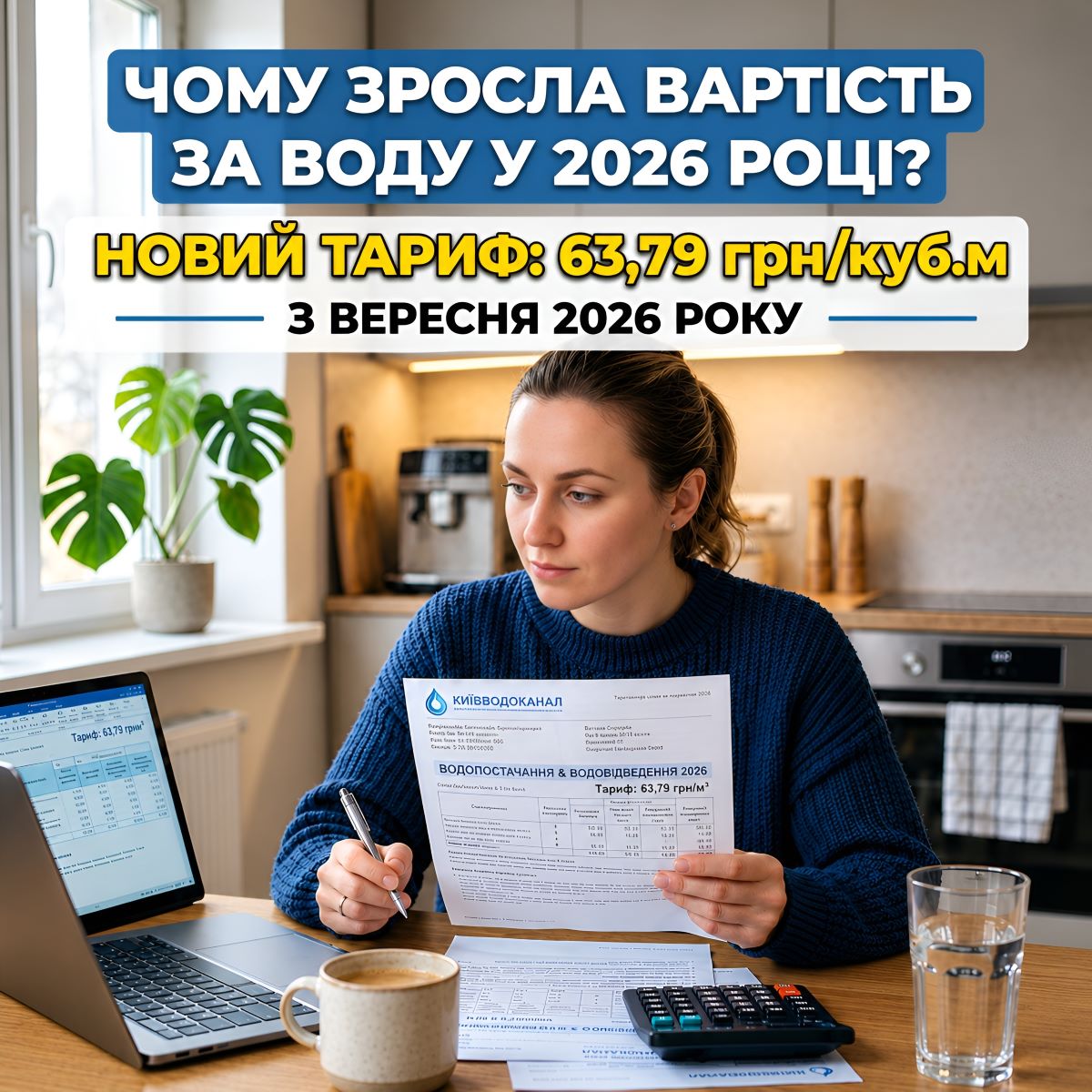 Новые тарифы на воду в Киеве: почему выросла стоимость и как платить удобно
